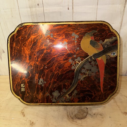 Antique japanese lacquered red - antique,