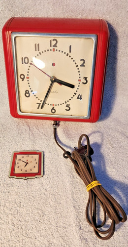 Vintage red westclox - red,