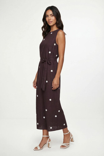 Wallis brown maxi dress womens - brown,
