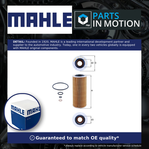 Oil filter ox177 mahle - oil,