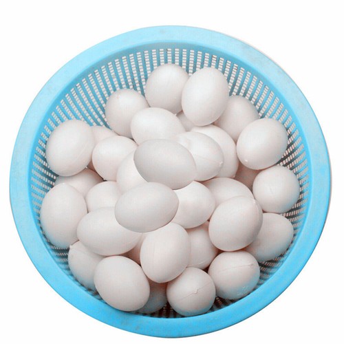 Plastic fake pigeon eggs solid - plastic,
