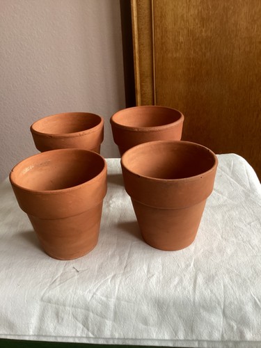 Vintage terracotta flower - terracotta,