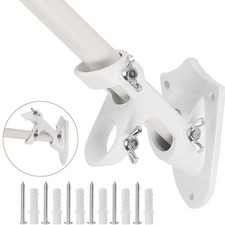 Wall-mounted Wall Flag Pole Holder Rust Free Flagpole Bracket  Garden