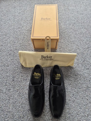 Barker men black leather - men's,