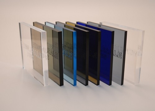 Perspex clear tinted - &,