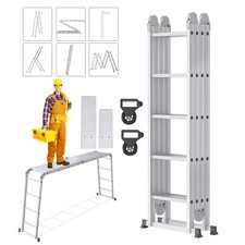 6-in-1 aluminium ladder articulated ladder folding ladder multi-purpose ladder step ladder stable