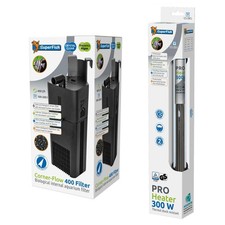 SUPERFISH CORNER-FLOW INTERNAL AQUARIUM FILTERS TROPICAL FISH TANK SAFE SMALL