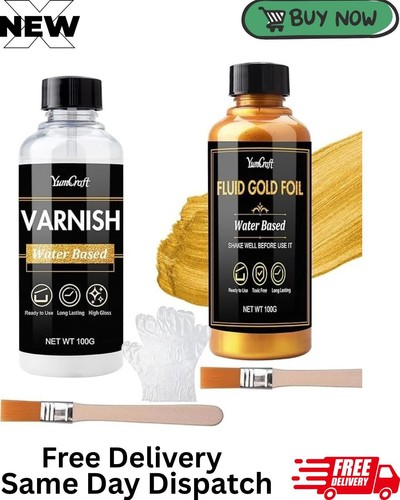 Liquid gold leaf paint kit - gold,