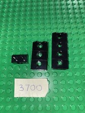 Lego 3700 1x2 Tecnic brick x8