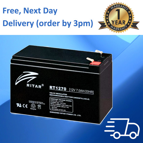 Ritar 12v 7ah battery - 12v,
