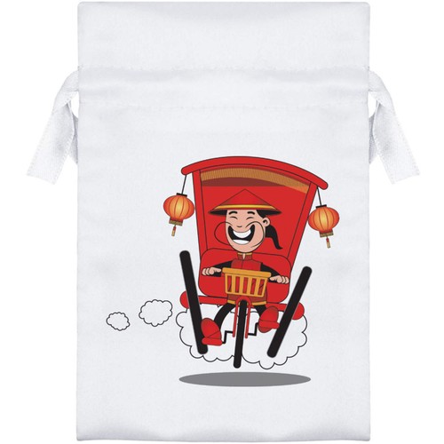 Rickshaw satin drawstring - 'rickshaw',