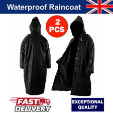 2 x Waterproof Raincoat Poncho