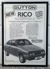 Framed original Classic Car Ad for the Dutton Rico from 1984
