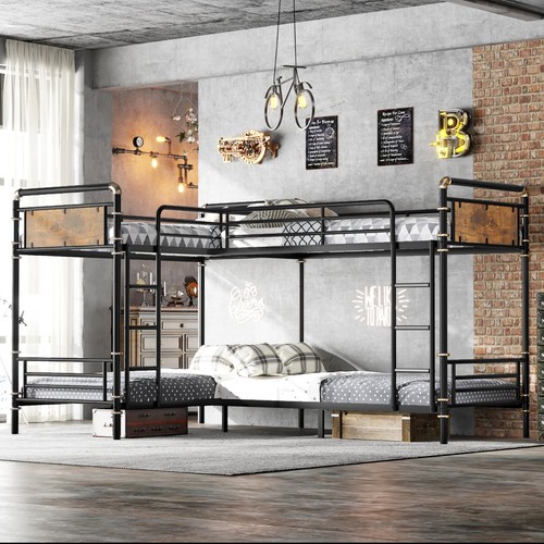 Quad bunk bed for - bunk, 4