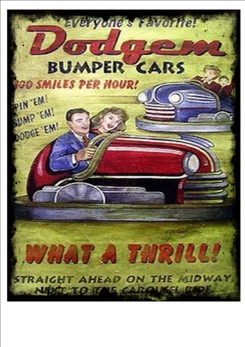 Dodgems bumper cars vinatge - dodgems,