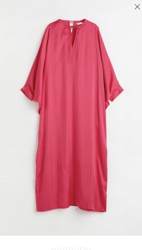 Cerise pink kaftan - h&m,
