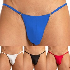 Men Ice Silk Pouch Thong Sexy