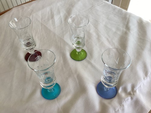 Set four sherry - set, glasses