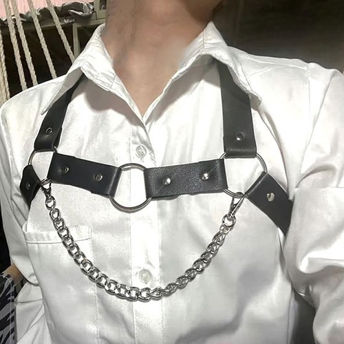Men fun sexual chest - chest, leather