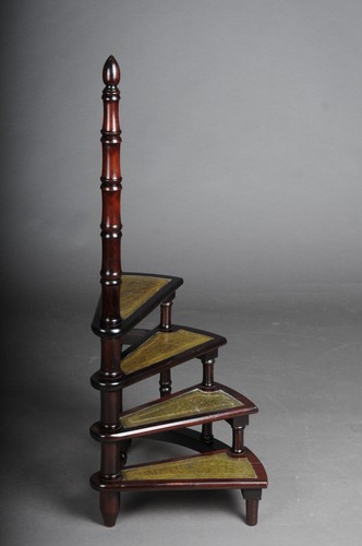 Antique library ladder - antique, ladder/step