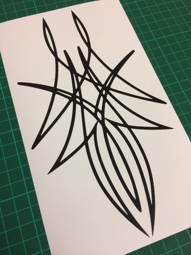 Pinstripe design stickers - design,