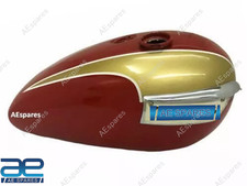 FOR TRIUMPH T140 OIF FUEL TANK GOLDEN & RED