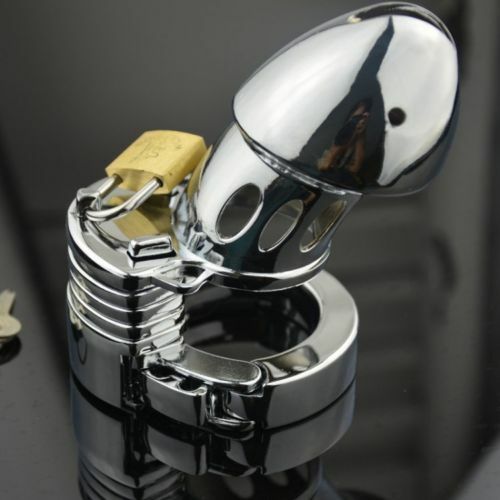 Steel male chastity device - chastity,