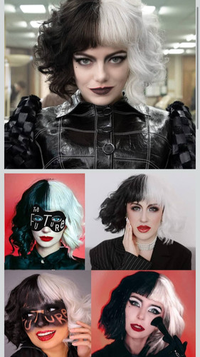 Cruella wig dalmations fancy - cruella,