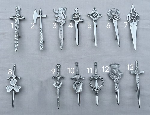 Scottish thistle kilt pins - thistle,