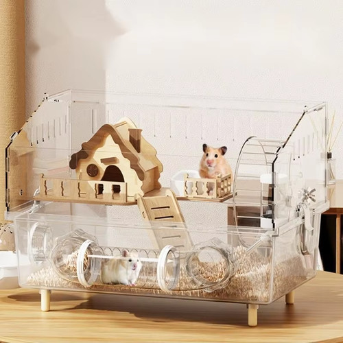 Easy clean transparent hamster - clean,