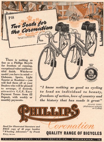 Vintage phillips cycle advert - vintage,