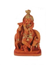 Lord Krishna Murti Flute Cow