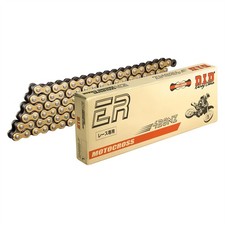 D.I.D. HD Non O-Ring Chain Gold & Black 428-130 Suzuki TSR125 (TS125RK) 1989