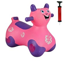 Space Hoppers for Kids HAPPY HOPPERZ PINK BIKE Vehicle Bouncers.