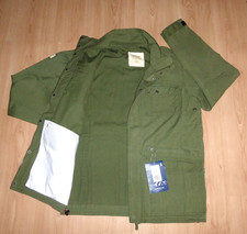 BERGHAUS EUSTON KHAKI MILITARY UTILITY FIELD JACKET MENS SIZE LARGE DEAD STOCK