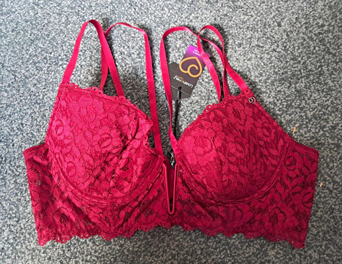 Nwt lovehoney red floral - red, lace