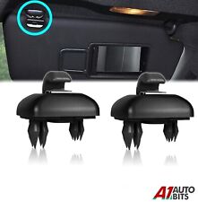 2x Sun Visor Clip Holder Hook Black For Audi A1 A3 A4 A5 Q3 Q5 TT 8U08575624PK