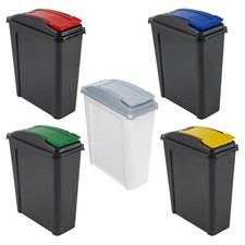 25L Waste Bin Flap Lid Plastic