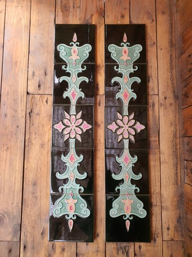Victorian tiles fireplace - tiles,