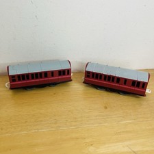 2 x Red Express Coaches Tomy Thomas Engine Trackmaster Carriage