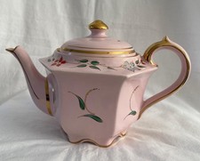 Vintage Sadler Bone China England Pink Teapot ✅ 1111