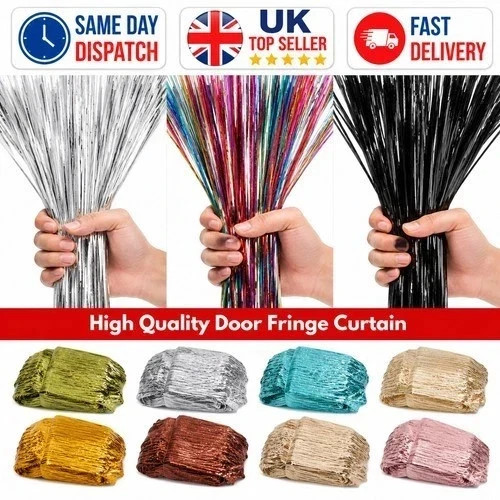 Hanging glitter curtains - hanging,
