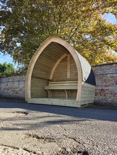 Snug Pod Party Pod Outside Seating Bench Garden Fishing