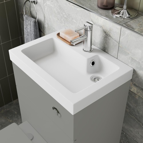 Small bathroom recessed basin - small,