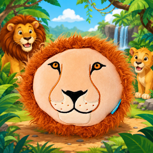 Relaxeazzz lion plush - lion, travel