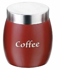 STAINLESS STEEL BARREL SHAPED CANISTERS ,JAR -TEA COFFEE OR SUGAR Select Colour