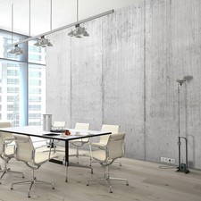 Concrete Photo wallpaper Grey office wall mural 368x254 cm hall dining room