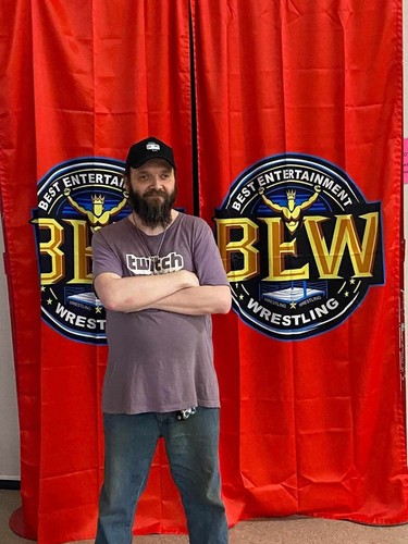 Wrestling entrance curtains - wrestling,