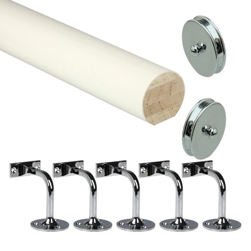 Primed mopstick handrail - primed, kit