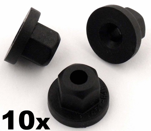 10x saab plastic nuts - saab, nuts-